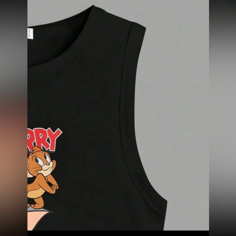 Shein Tom and Jerry Crop Top - Picture 4 of 5